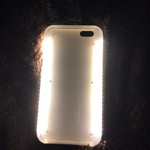 Selfie light phone case